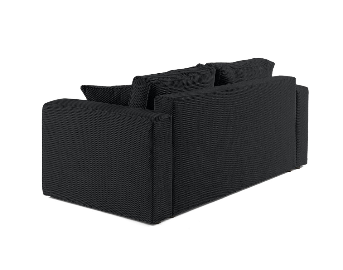 Canapé droit 2 places en velours texturé Topaze