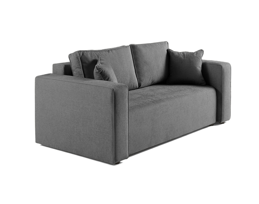 Canapé droit 2 places en tissu Topaze