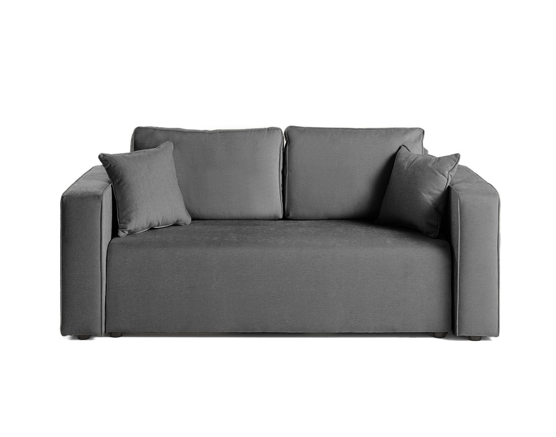 Canapé droit 2 places en tissu Topaze