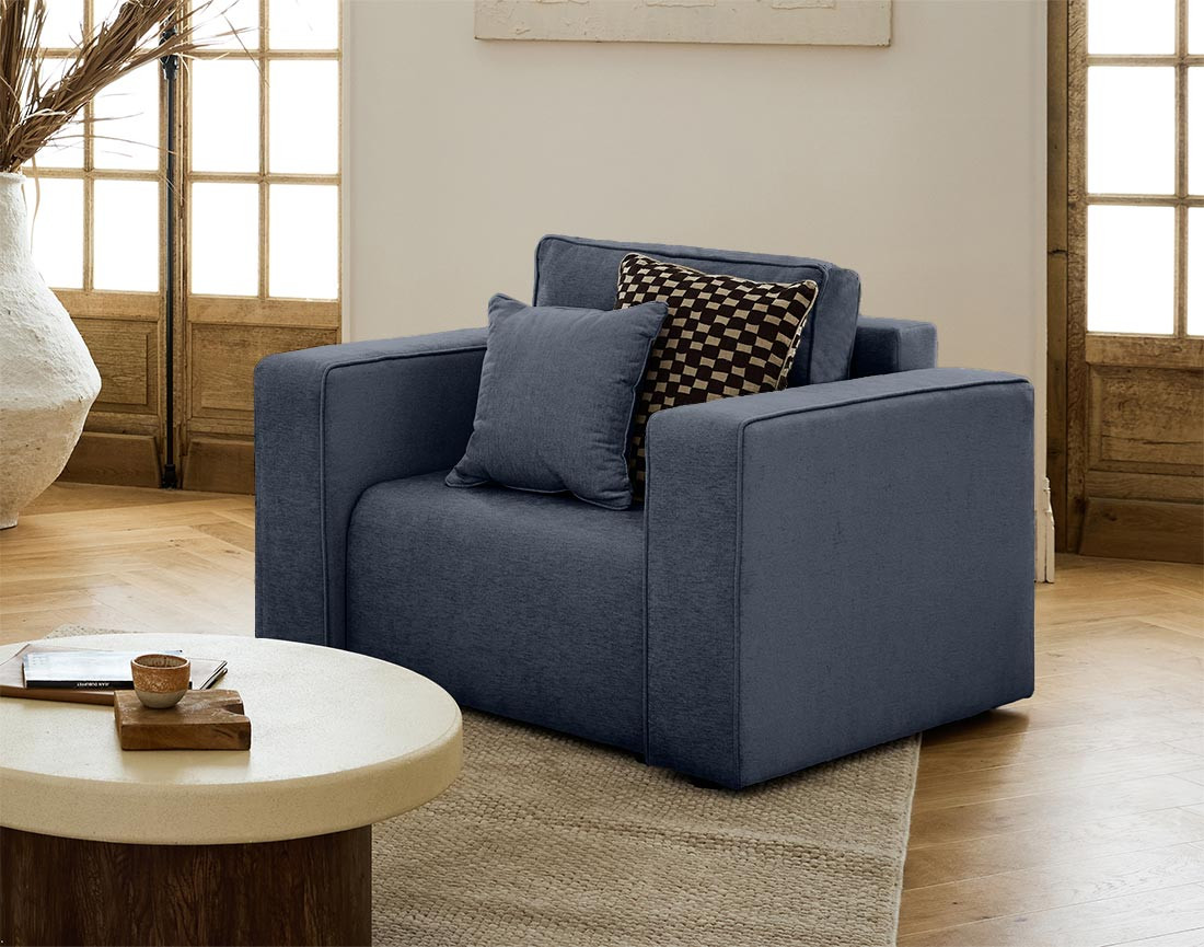 Fauteuil en tissu Topaze