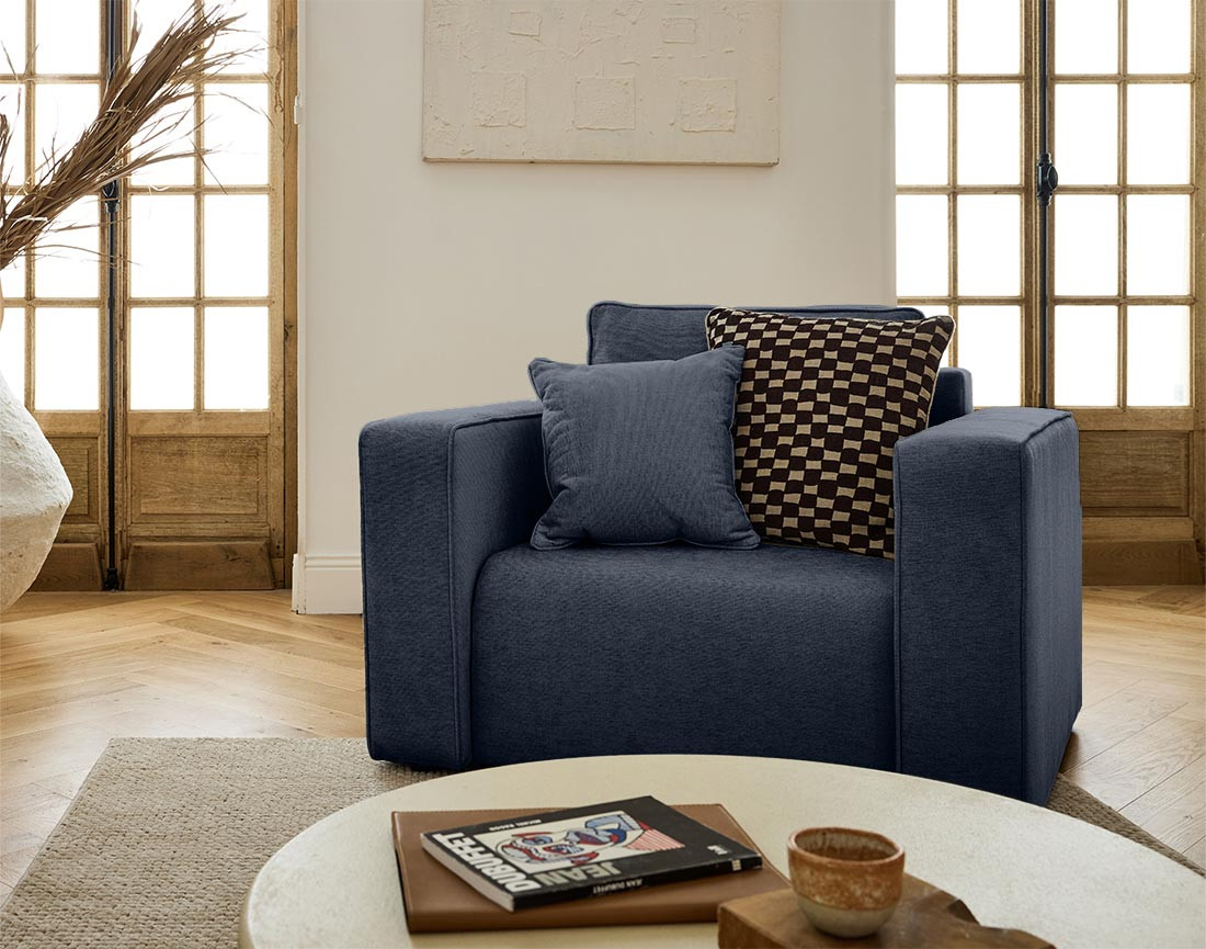 Fauteuil en tissu Topaze