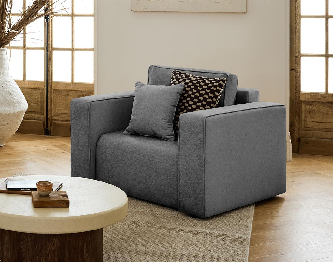 Fauteuil en tissu Topaze