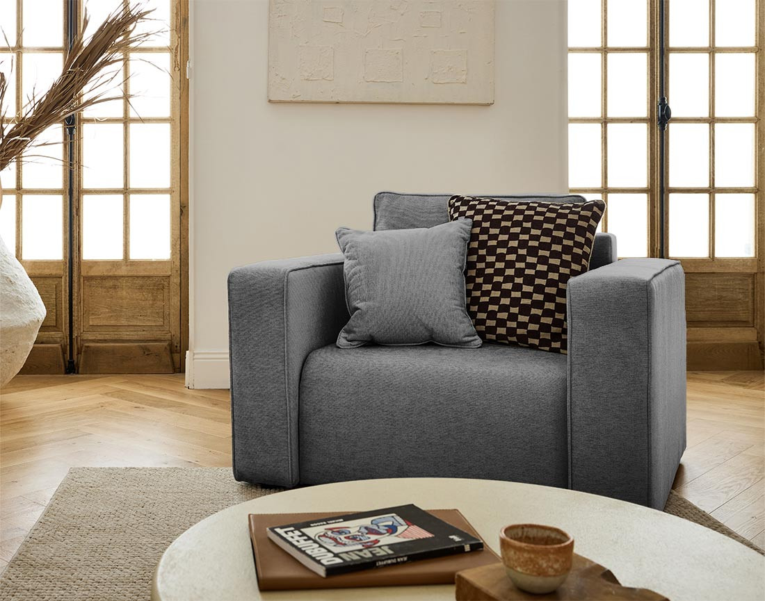 Fauteuil en tissu Topaze