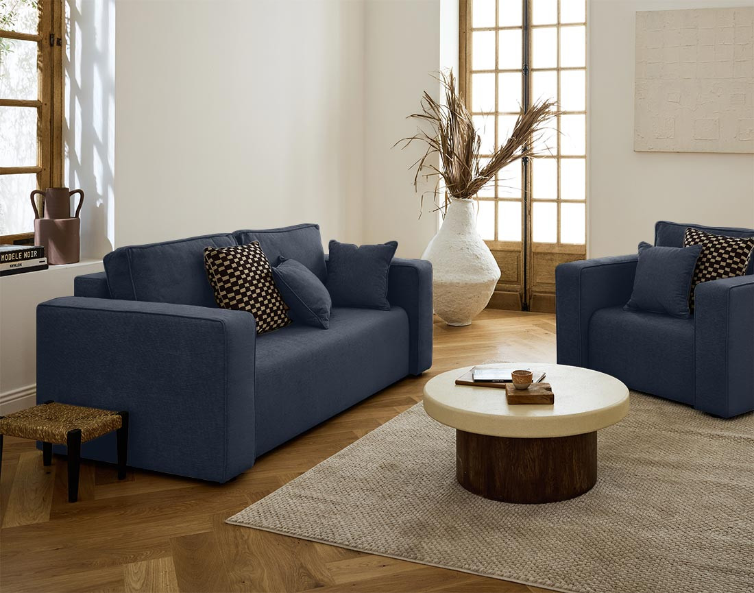 Fauteuil en tissu Topaze