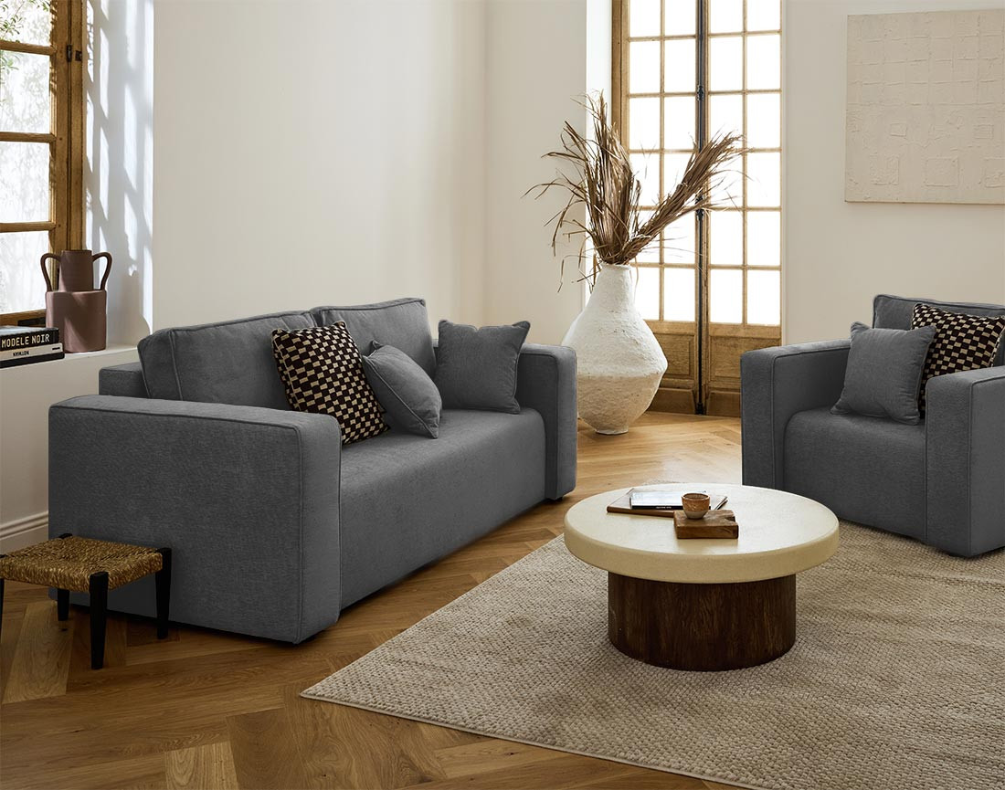 Fauteuil en tissu Topaze