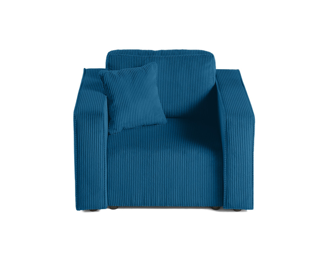 Fauteuil en velours côtelé Topaze