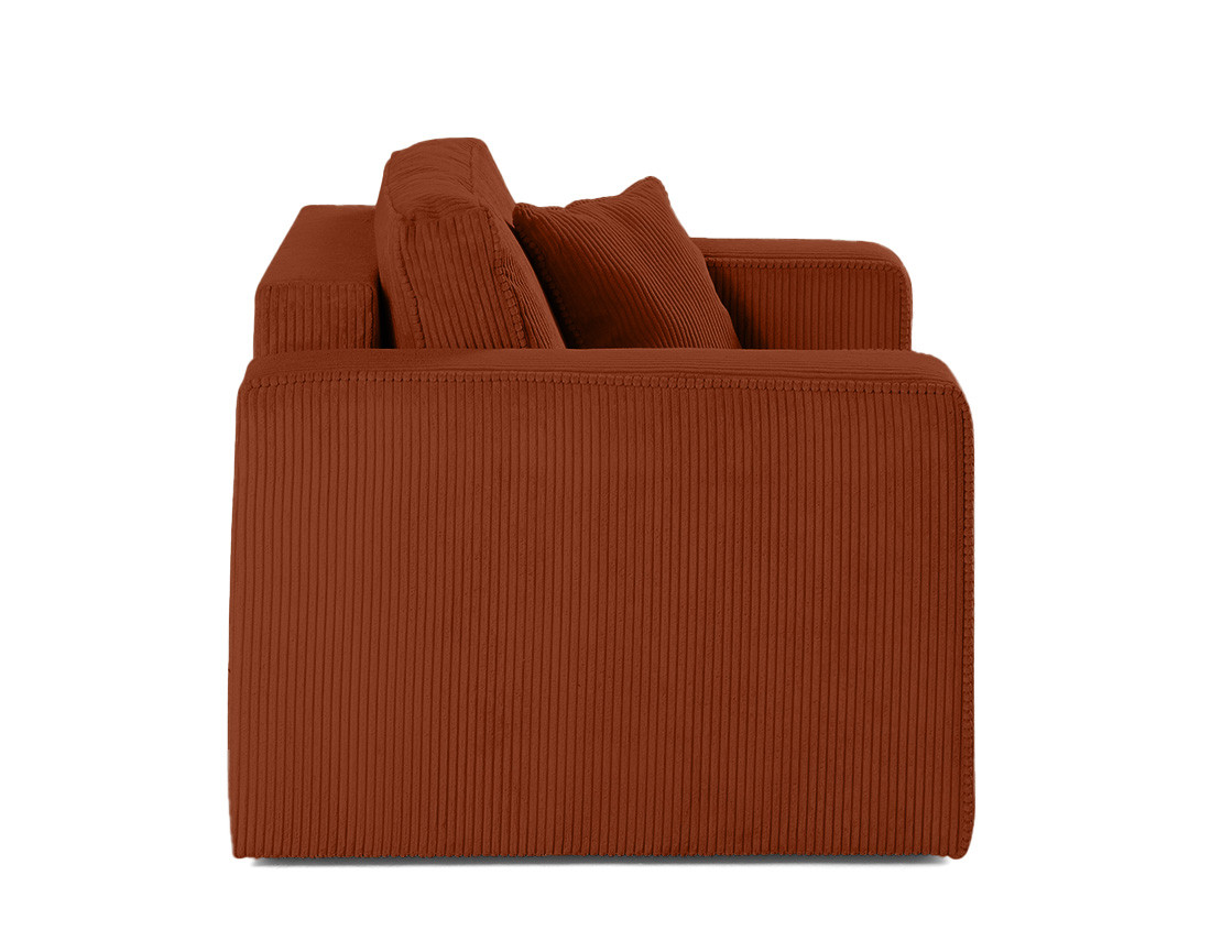 Fauteuil en velours côtelé Topaze