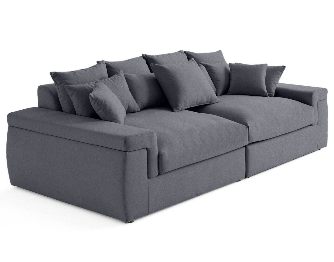 Canapé 4 places - assise profonde - en tissu Sergio