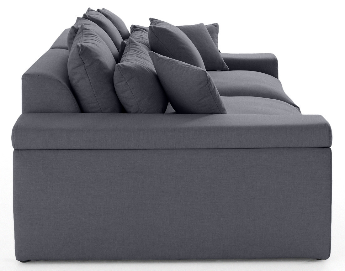 Canapé 4 places - assise profonde - en tissu Sergio