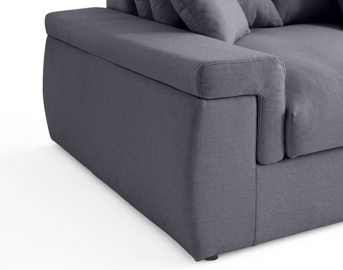 Canapé 4 places - assise profonde - en tissu Sergio