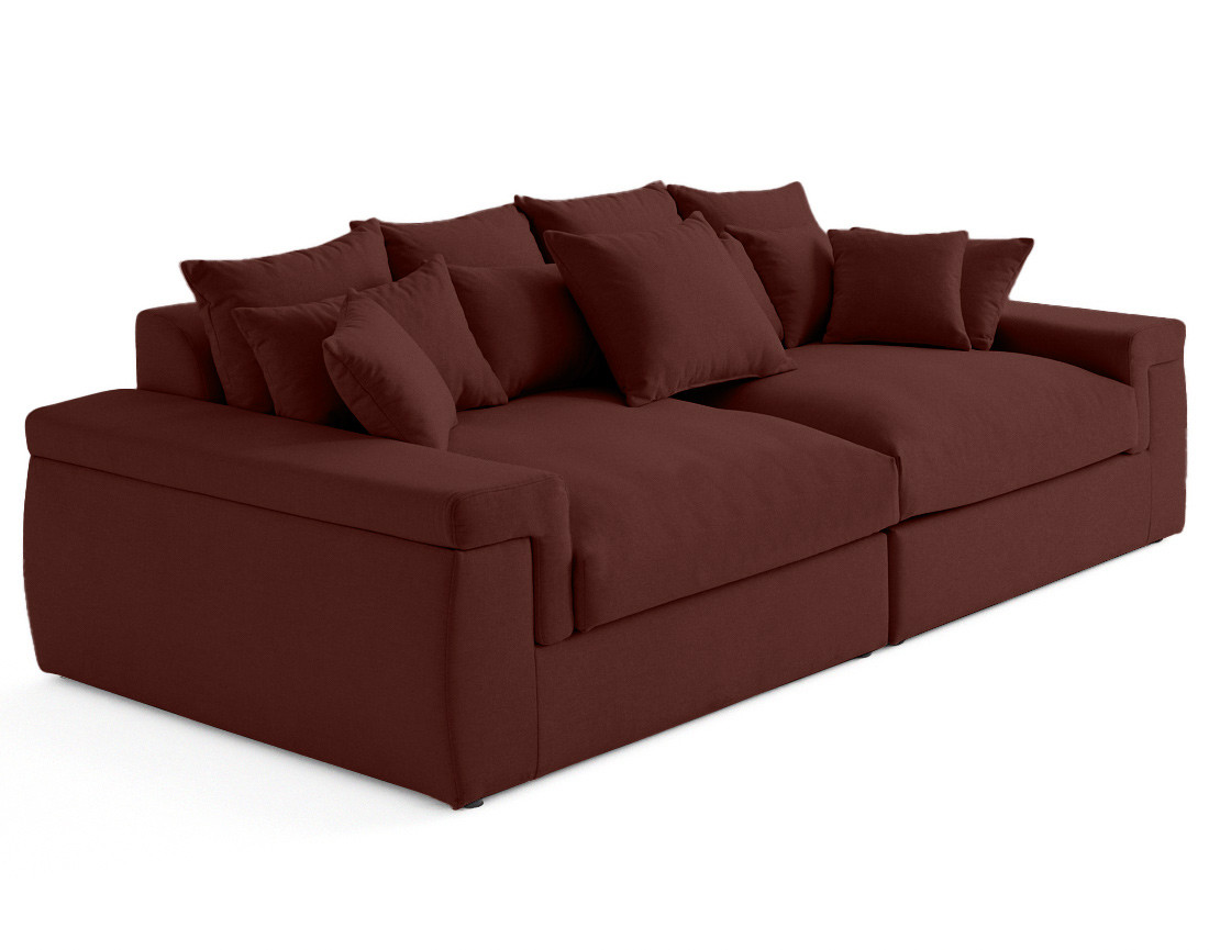 Canapé 4 places - assise profonde - en tissu Sergio