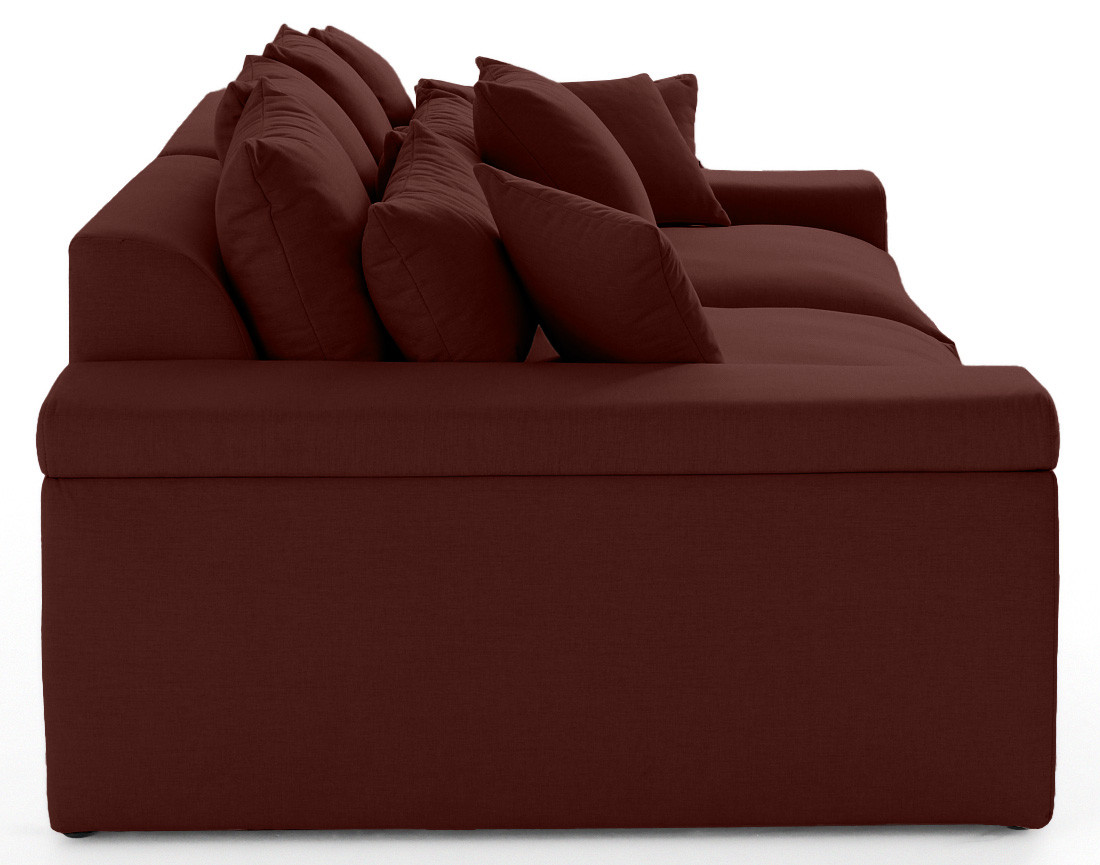 Canapé 4 places - assise profonde - en tissu Sergio