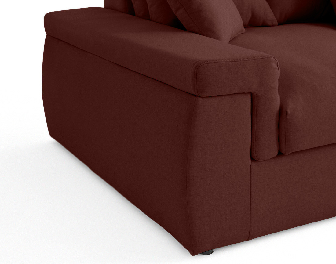 Canapé 4 places - assise profonde - en tissu Sergio