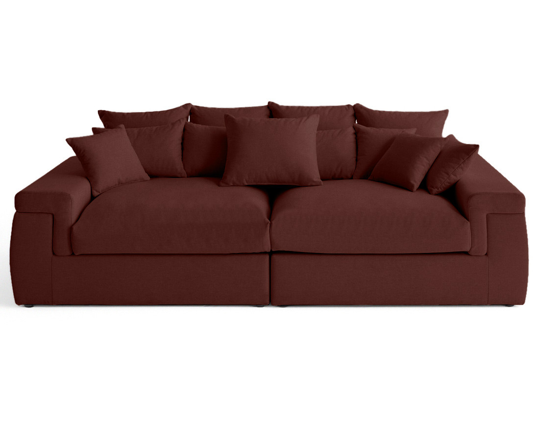 Canapé 4 places - assise profonde - en tissu Sergio
