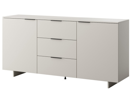 Buffet bas beige 3 tiroirs et 2 portes 180 cm Canterbury