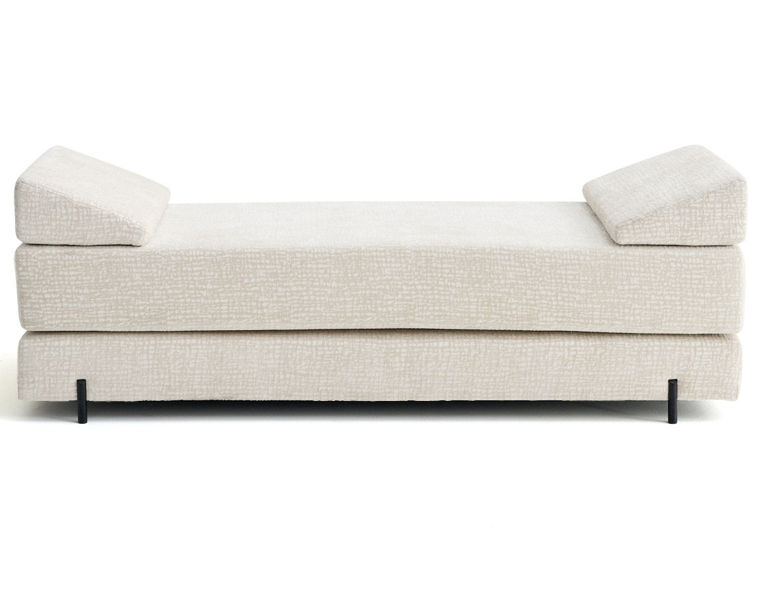 Banquette 3 places convertible en tissu velours relief Brescia