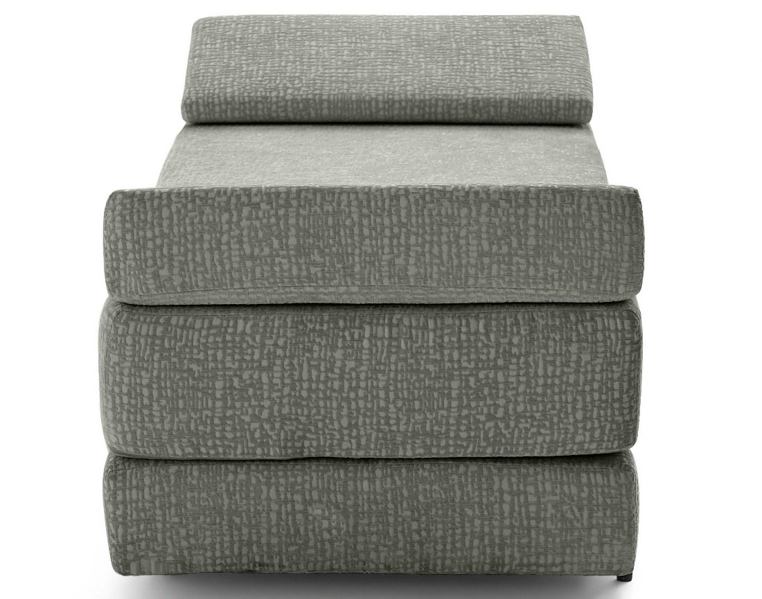 Banquette 3 places convertible en tissu velours relief Brescia