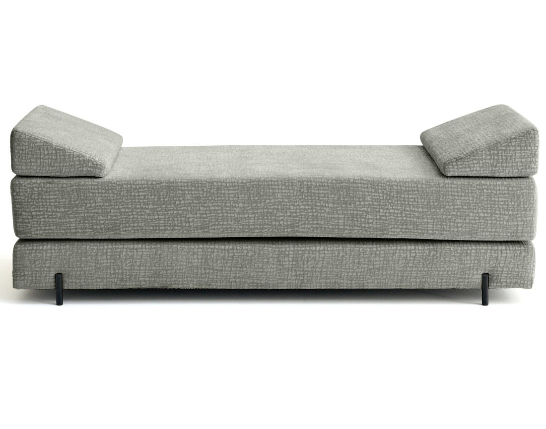 Banquette 3 places convertible en tissu velours relief Brescia