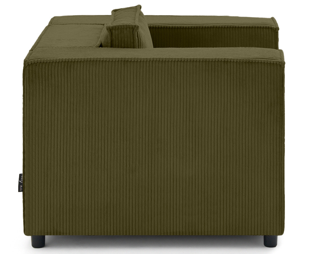 Fauteuil en velours côtelé Stella