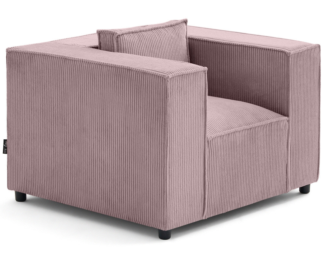 Fauteuil en velours côtelé Stella