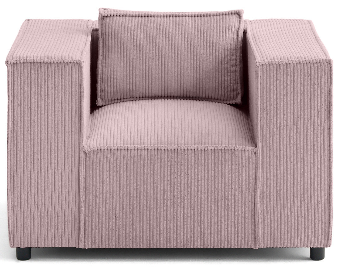 Fauteuil en velours côtelé Stella