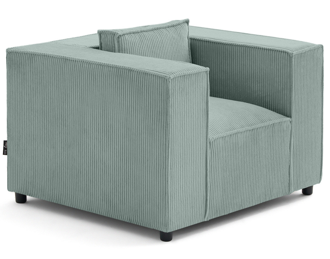 Fauteuil en velours côtelé Stella