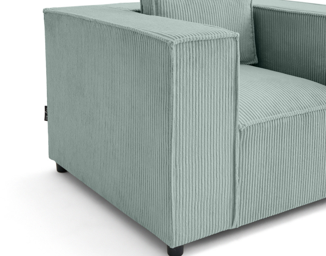 Fauteuil en velours côtelé Stella