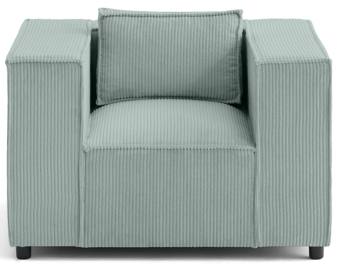 Fauteuil en velours côtelé Stella