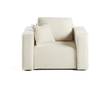 Fauteuil en tissu bouclette...
