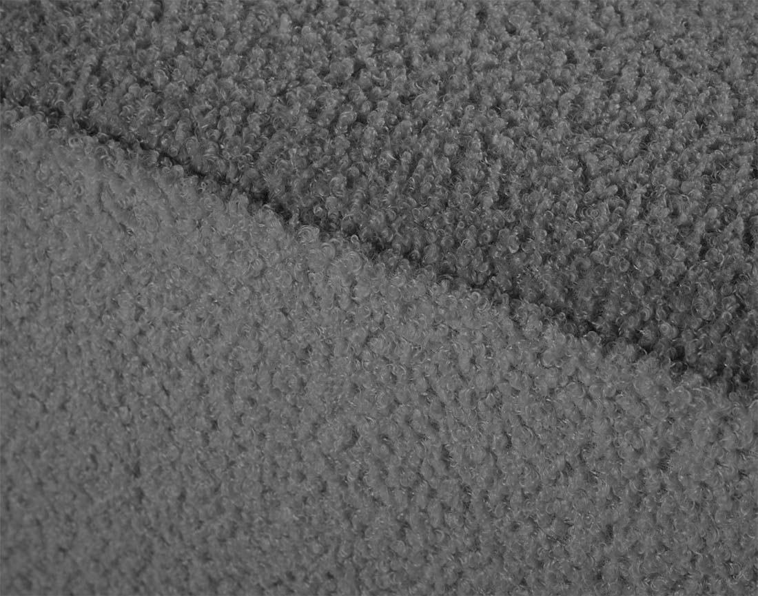 Fauteuil en tissu bouclette Topaze