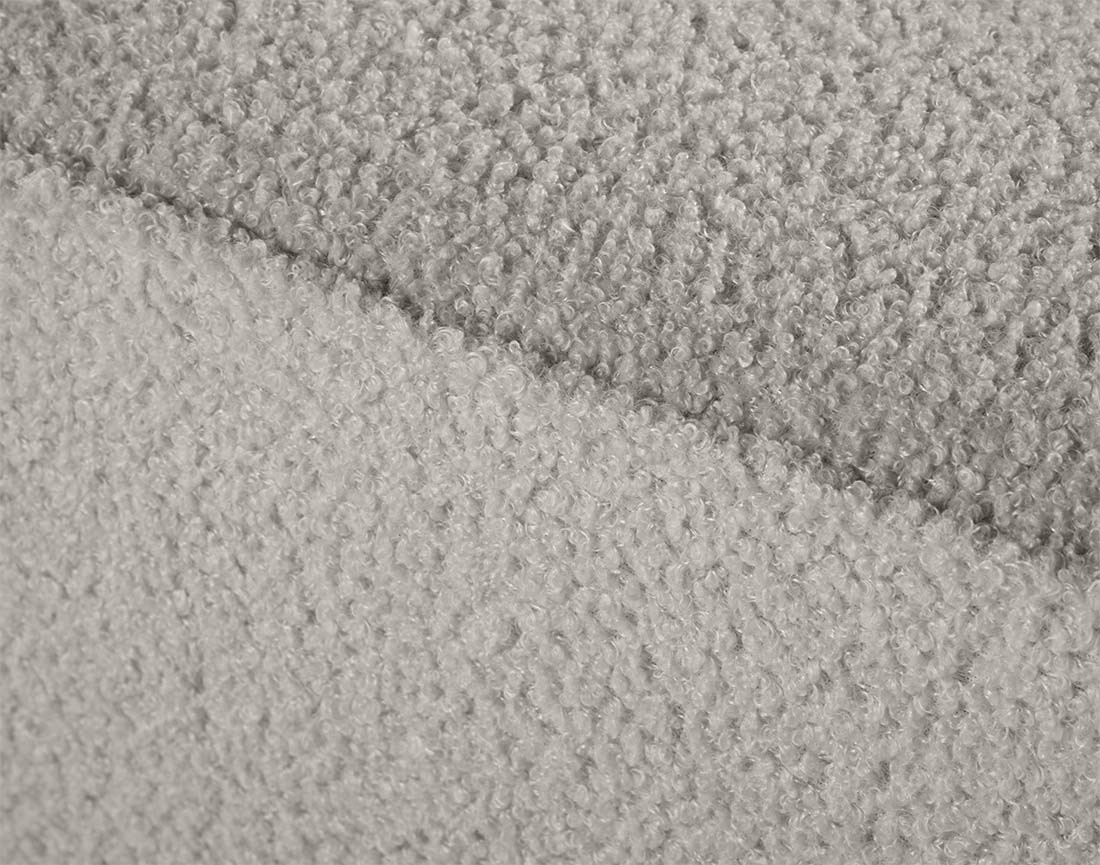 Fauteuil en tissu bouclette Topaze