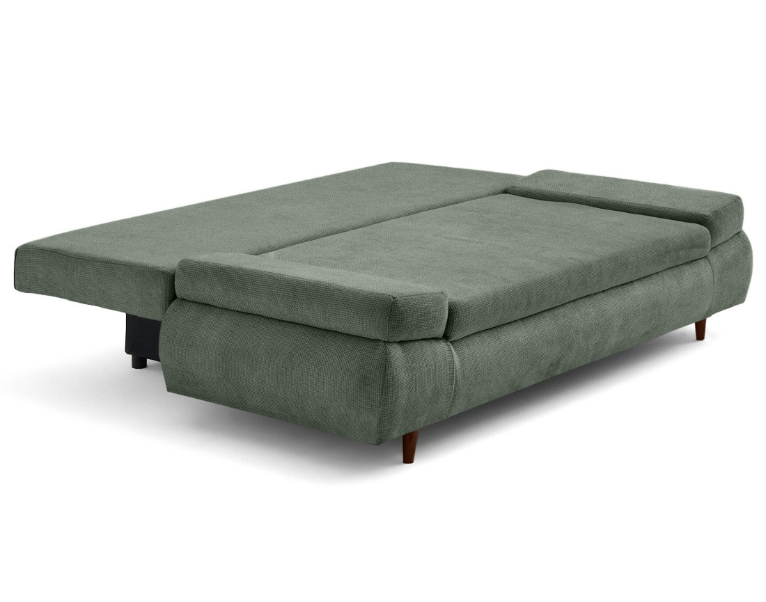 Canapé 3 places convertible avec coffre en velours texturé Larson
