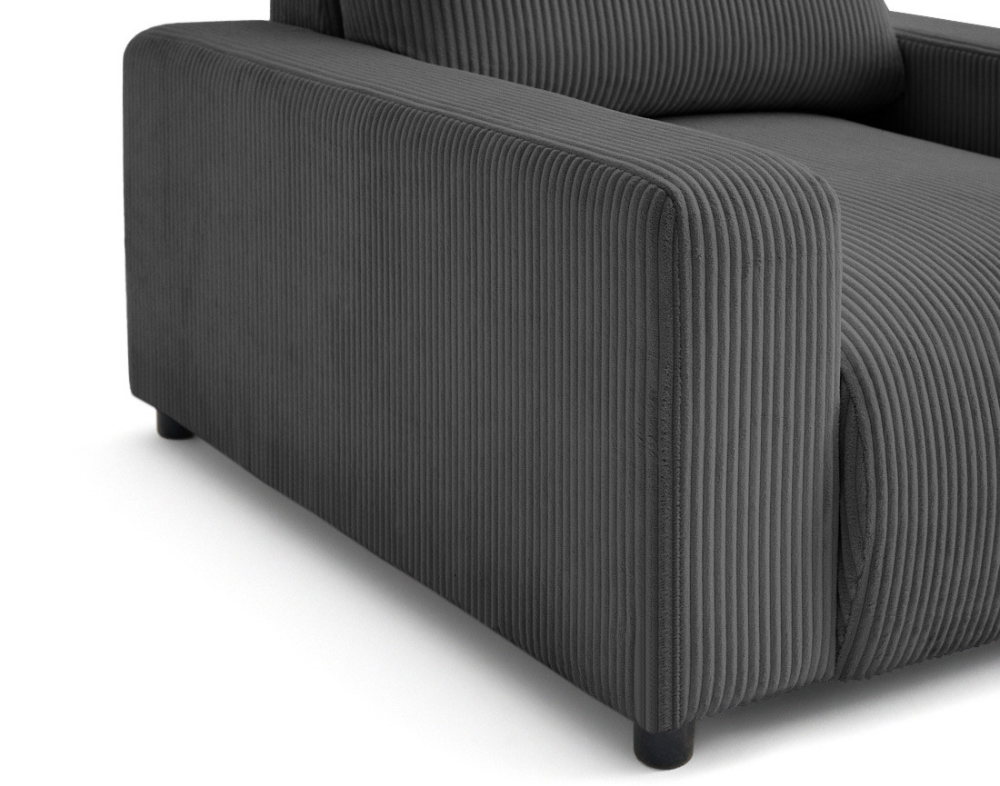 Fauteuil en velours côtelé Pivoine