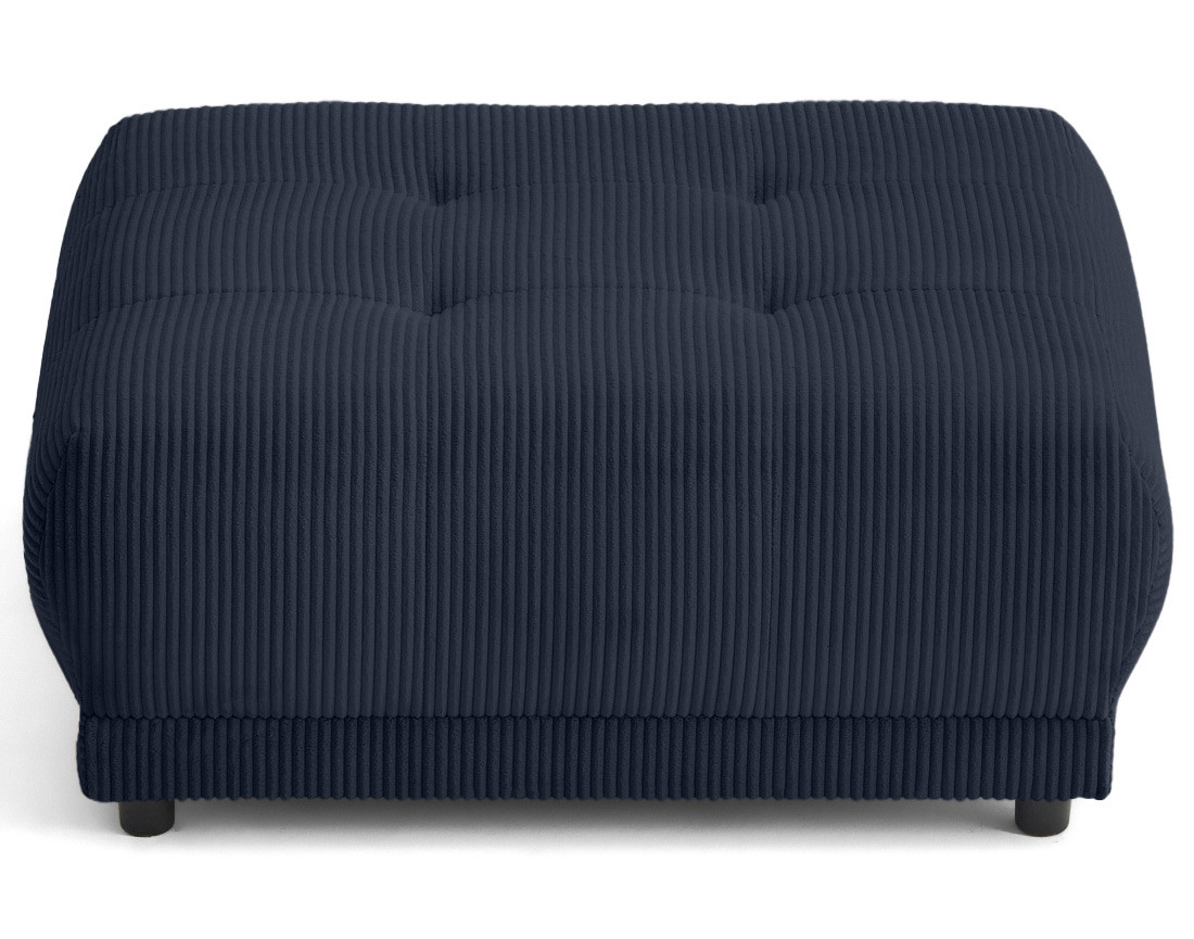 Pouf en velours côtelé Amadrora