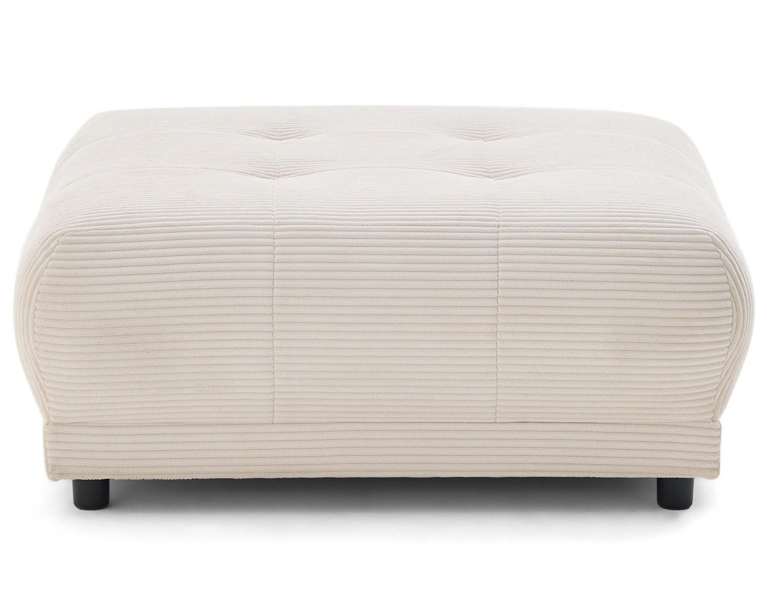 Pouf en velours côtelé Amadrora