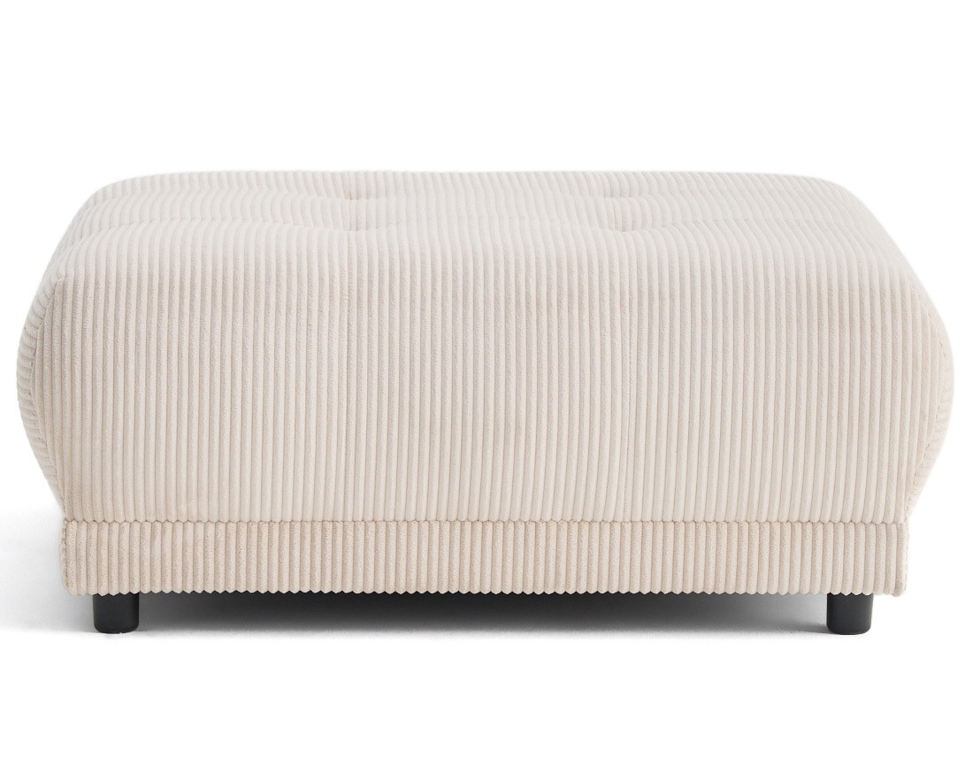 Pouf en velours côtelé Amadrora