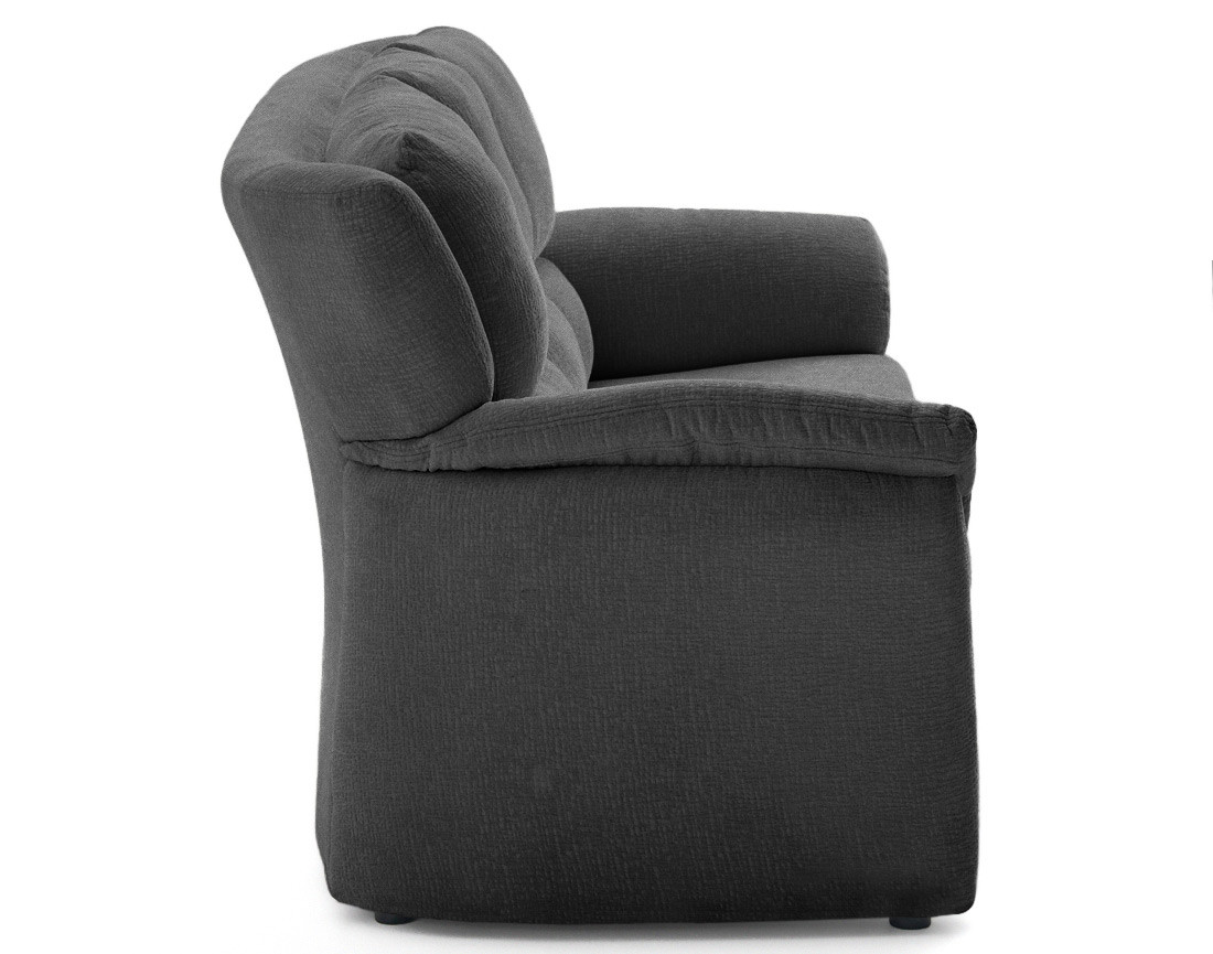 Canapé droit 3 places en tissu velours relief Bastille