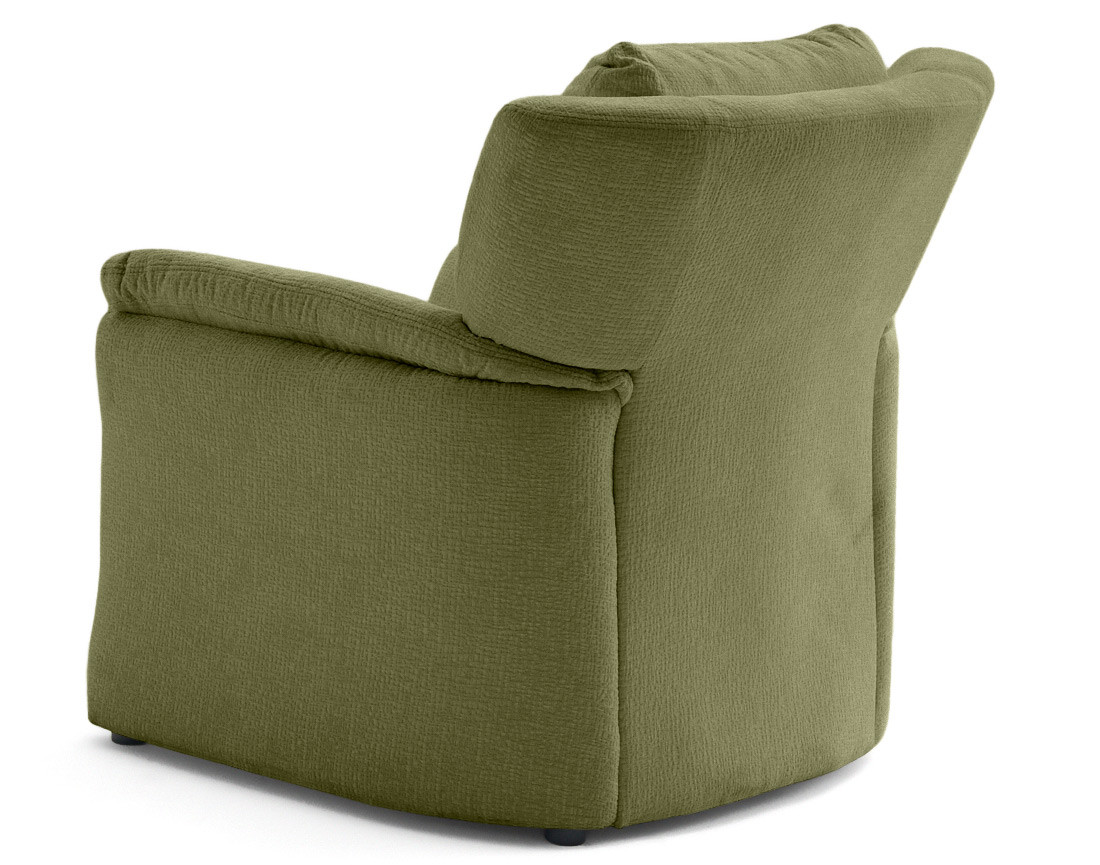 Fauteuil en tissu velours relief Bastille