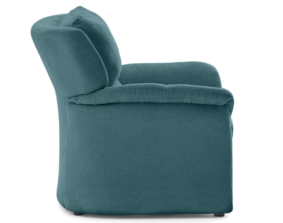 Fauteuil en tissu velours relief Bastille