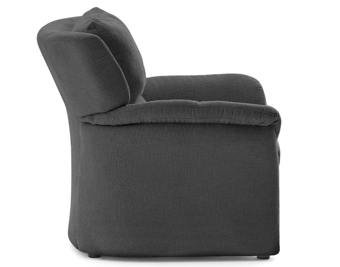Fauteuil en tissu velours relief Bastille
