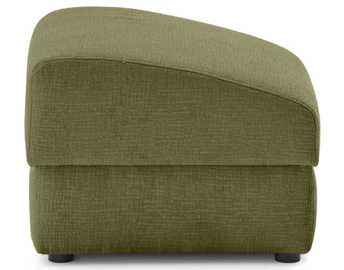 Pouf en tissu velours relief Bastille