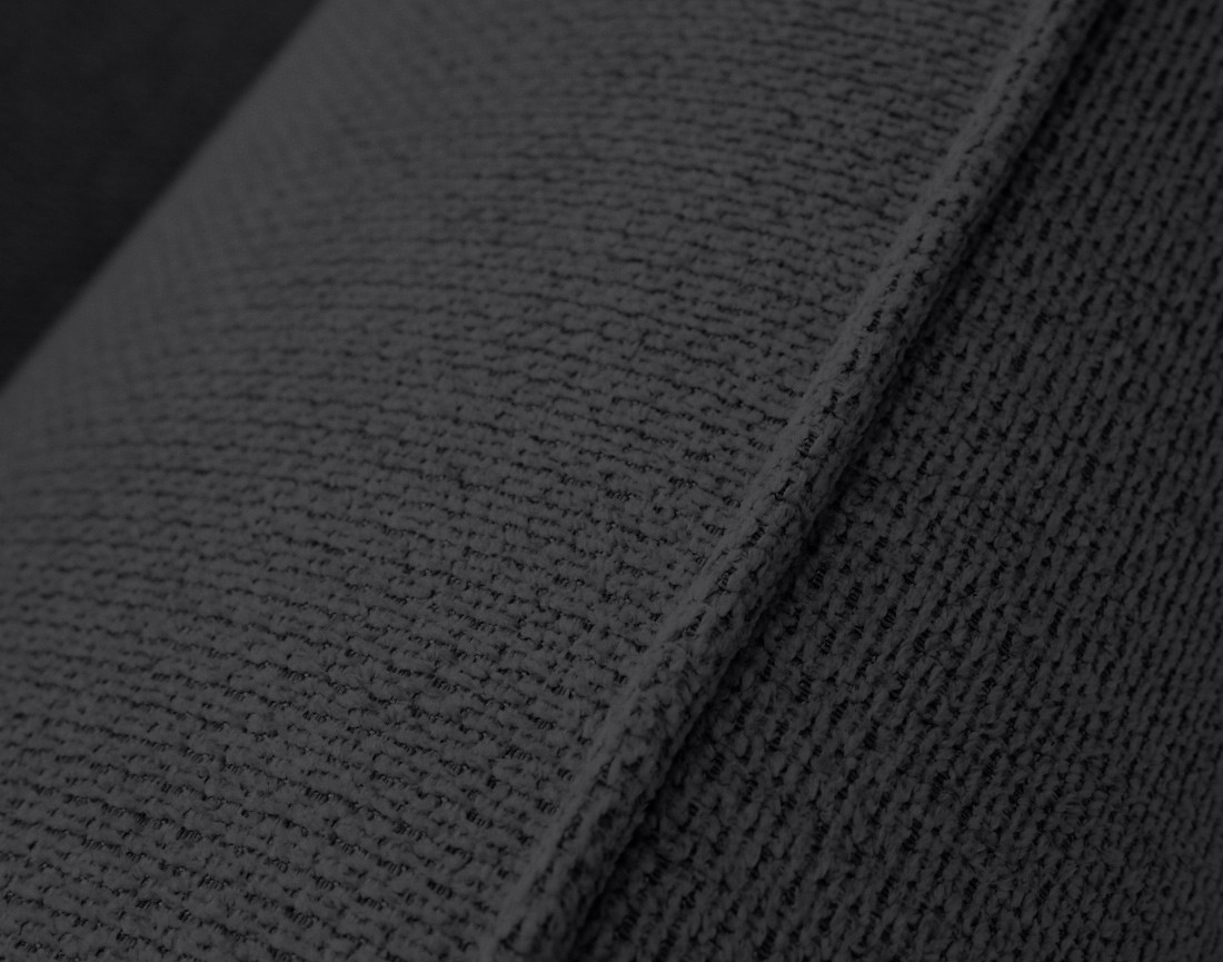 Canapé droit 3 places convertible en tissu texturé Arica