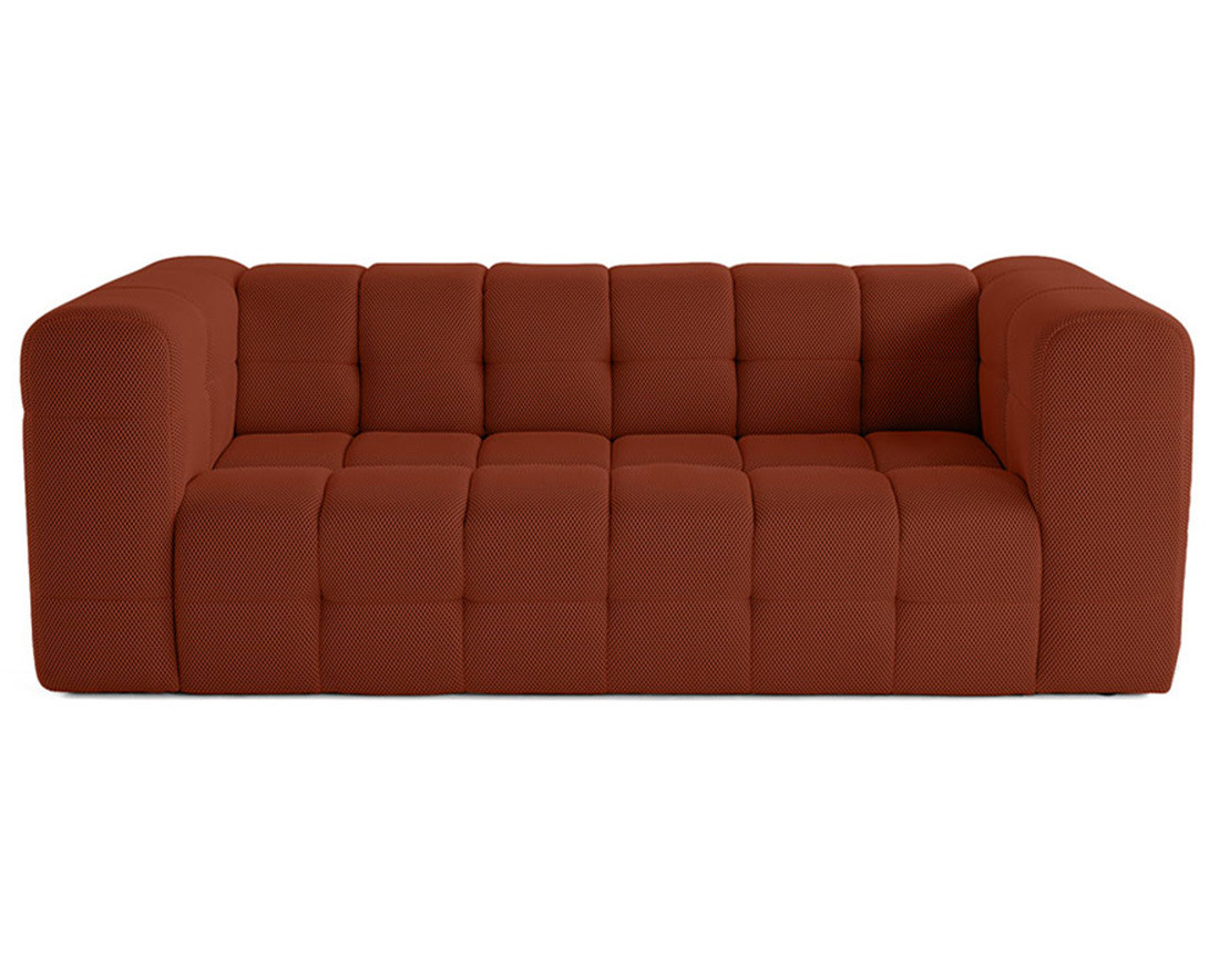 Canapé 3 places en tissu mailles 3D Suzano