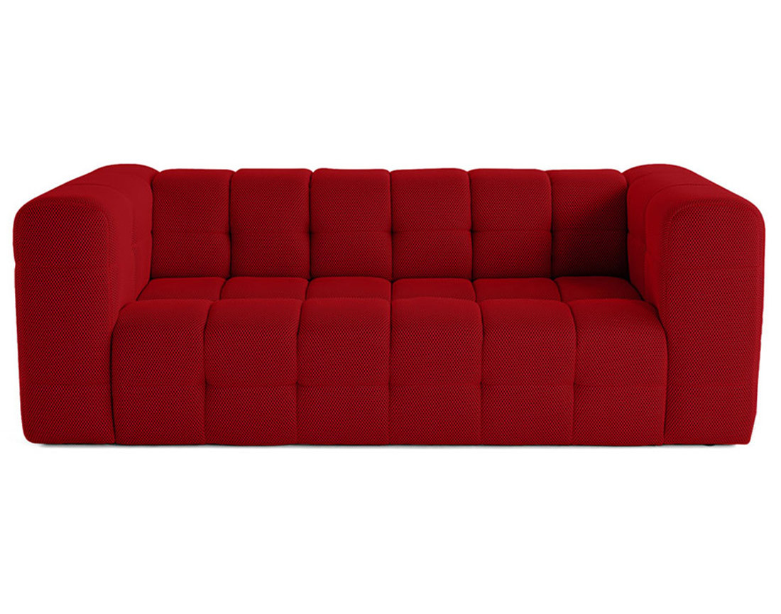 Canapé 3 places en tissu mailles 3D Suzano