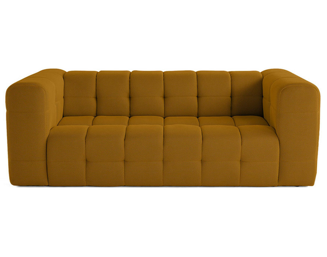 Canapé 3 places en tissu mailles 3D Suzano