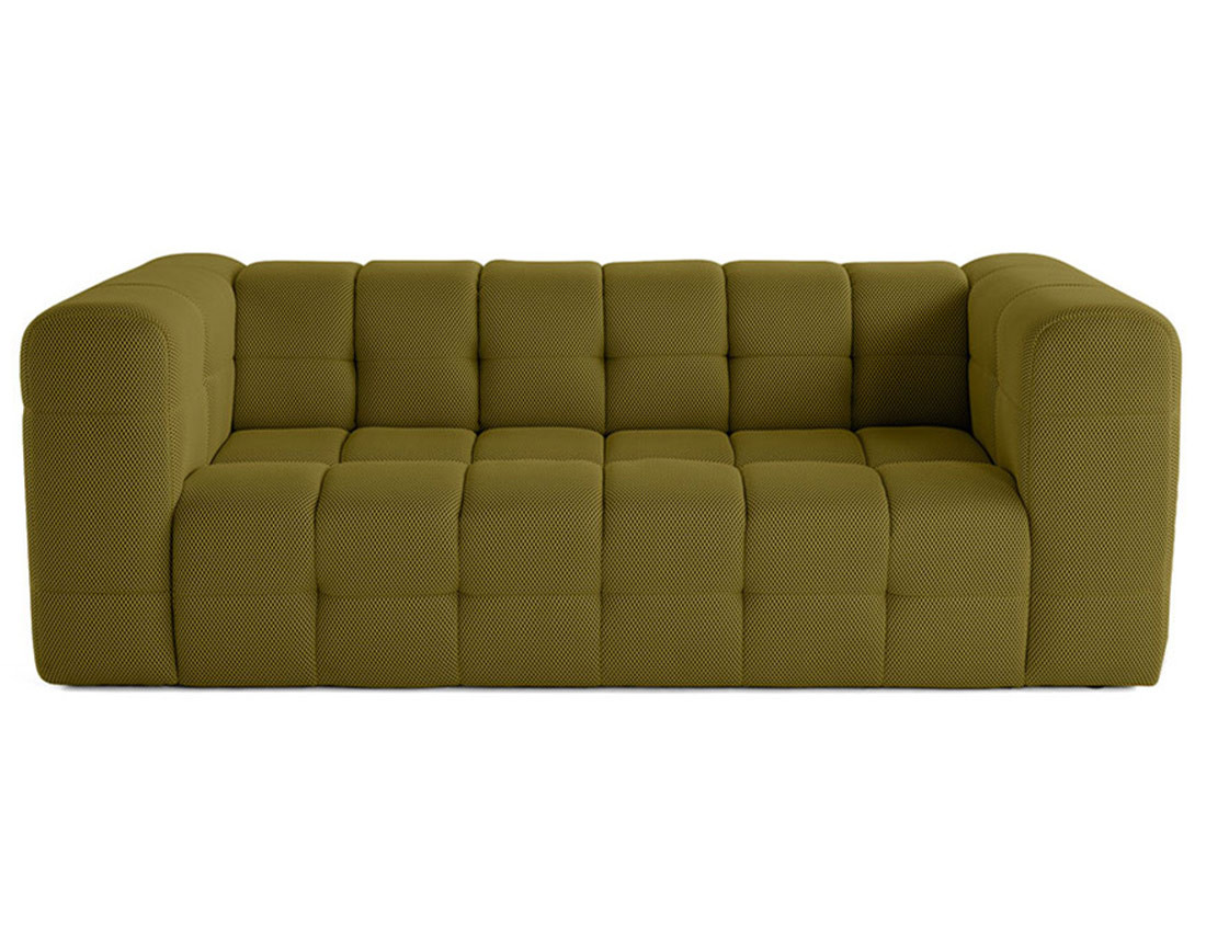 Canapé 3 places en tissu mailles 3D Suzano