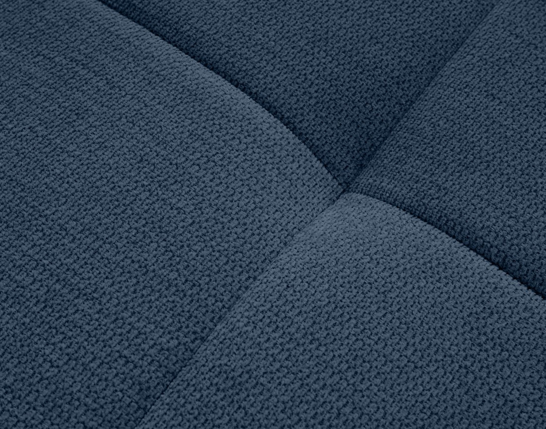 Canapé d'angle gauche 4 places convertible avec coffre en tissu texturé Rimini