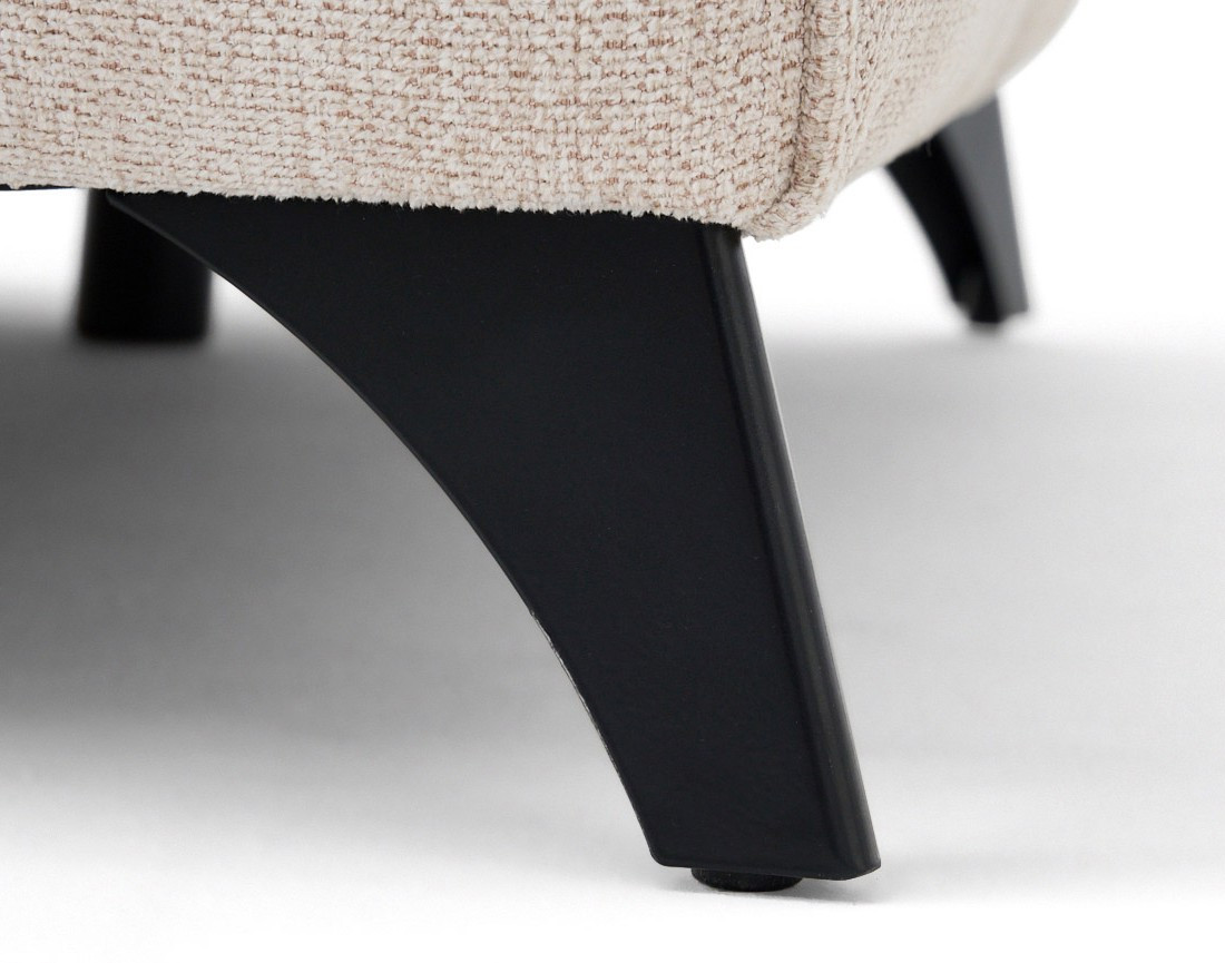 Canapé d'angle gauche 4 places convertible avec coffre en tissu texturé Rimini