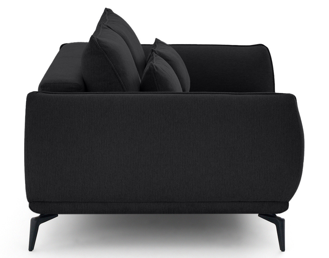 Canapé droit 2 places en tissu texturé Arica