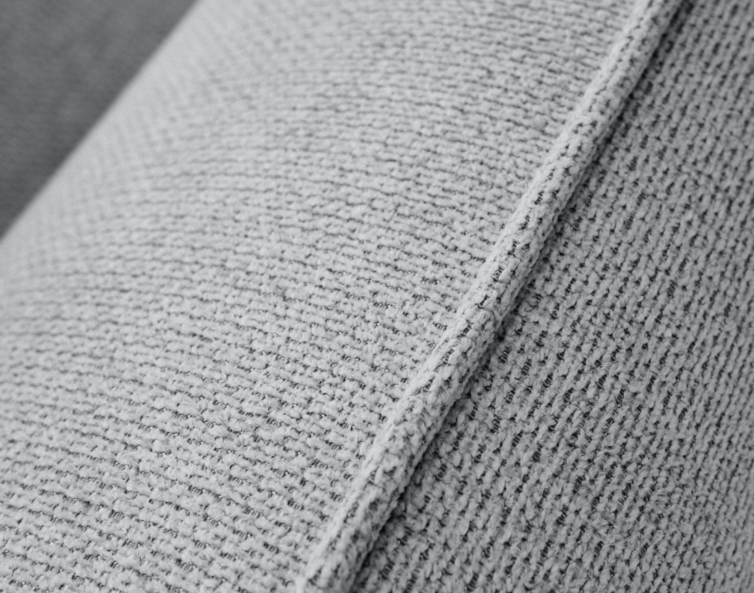 Canapé droit 2 places en tissu texturé Arica